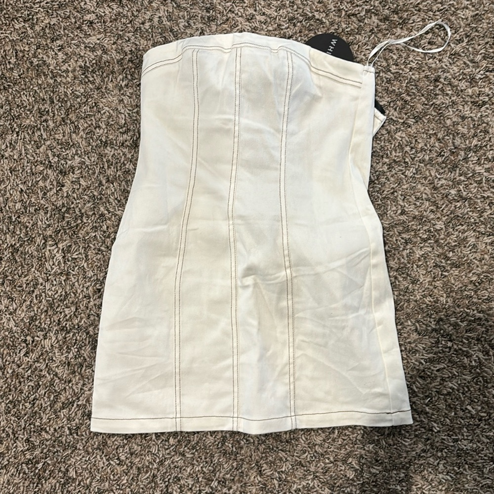 NEW White Fox Denim Mini Dress
